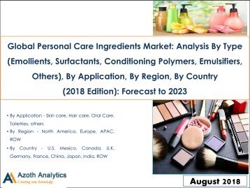 Personal Care Ingredients  Market Report