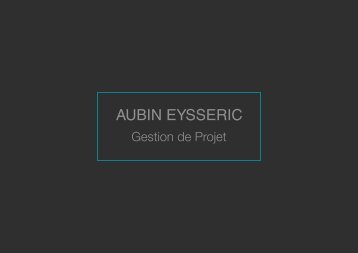 Portfolio EYSSERIC Aubin