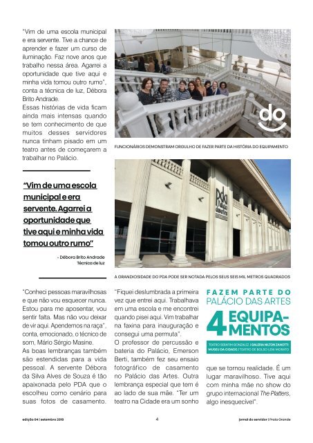 Jornal do Servidor - Praia Grande | Ed. 4 | Setembro 2018