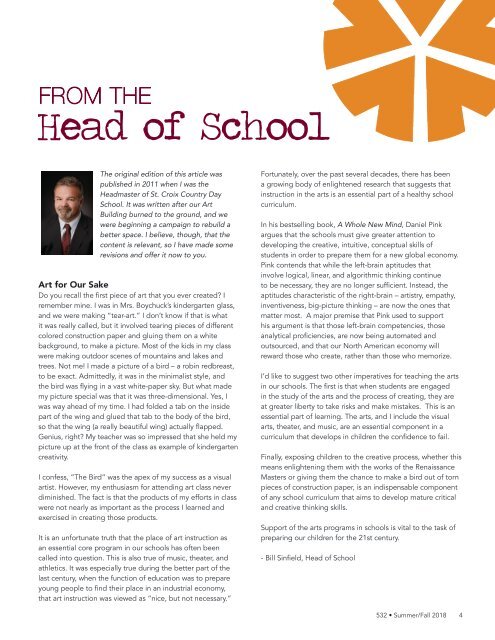 Sandia Prep - 532 Magazine - Summer/Fall 2018