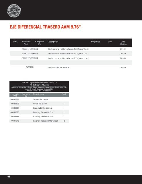 AAM EJE DIFERENCIAL 