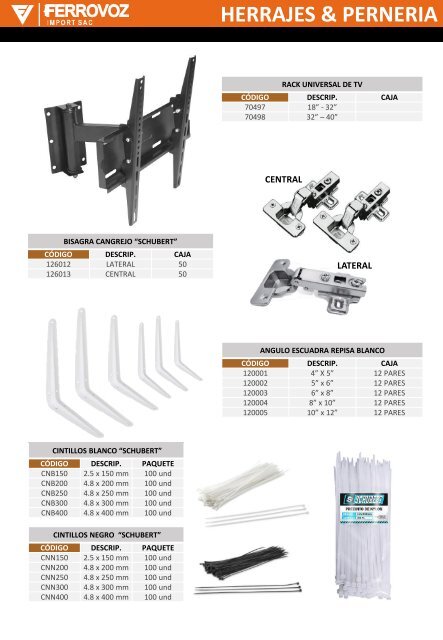 CATALOGO FERRETERO FERROVOZ JUN 2018