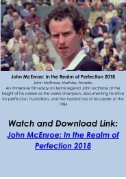 Sreaming FULL MOVIE John McEnroe In the Realm of Perfection 2018 ONLINE HD-BLURAY