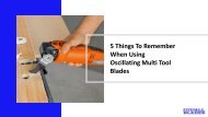 Use These Tips To Make Your Oscillating Multi Tool Blades Last Longer