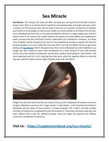 Sea Miracle - Make Your Hair Thicker & Stronger!
