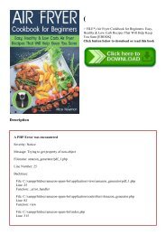 (P.D.F. FILE) Air Fryer Cookbook for Beginners Easy  Healthy & Low Carb Recipes That Will Help Keep You Sane [EBOOK]
