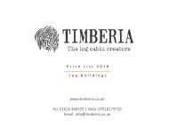 LOG BUILDINGS 2018 - TIMBERIA LTD