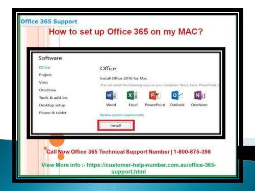 How to set up Office 365 on my MAC?