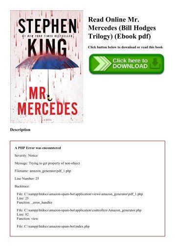 Read Online Mr. Mercedes (Bill Hodges Trilogy) (Ebook pdf)