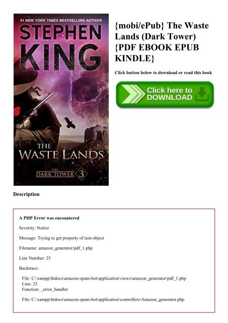 {mobiePub} The Waste Lands (Dark Tower) {PDF EBOOK EPUB KINDLE}