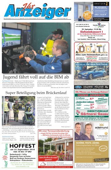 Ihr Anzeiger Bad Bramstedt 37 2018