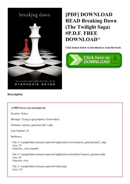 Pdf Download Read Breaking Dawn The Twilight Saga P D F Free Download