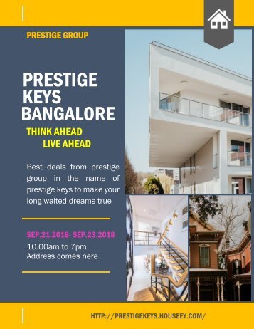 Prestige Keys Bangalore Best Deals from Prestige in 2018