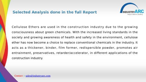 Cellulose Ethers Market