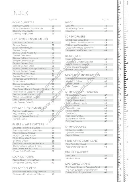 ORTHOPAEDIC INSTRUMENTS