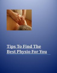 Tips To Find The Best Physio For You