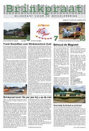 Brinkpraat september 2018