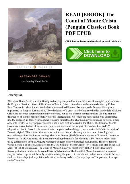 Count Of Monte Cristo Book Pdf