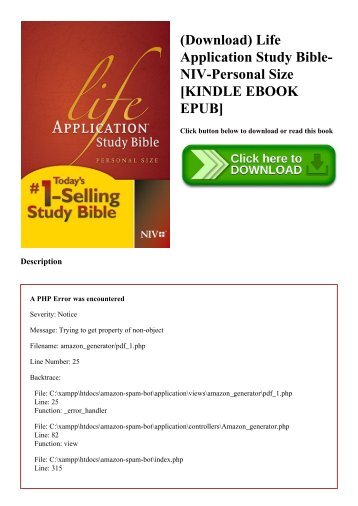 (Download) Life Application Study Bible-NIV-Personal Size [KINDLE EBOOK EPUB]