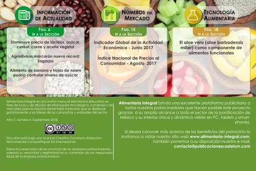 ALIMENTARIA INTEGRAL SEPTIEMBRE 2018