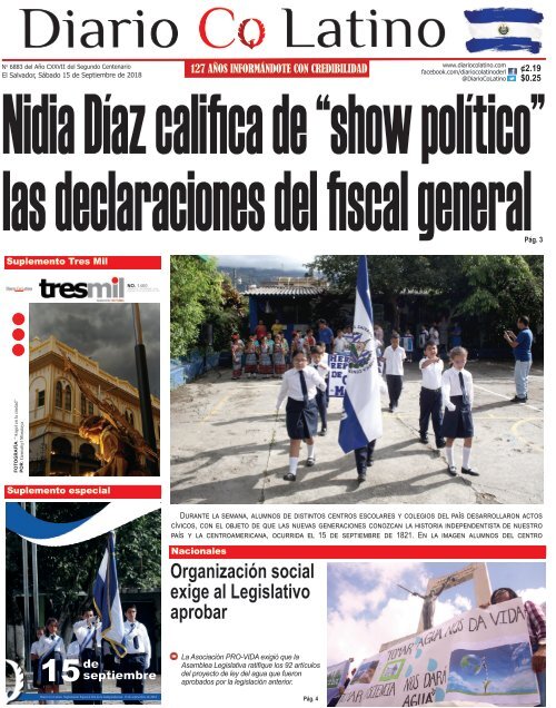 Edición 15 de septiembre de 2018