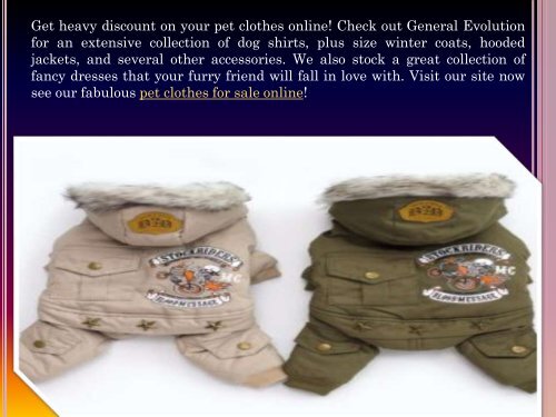 Buy Pet Clothes Online Store For Special Occasion At Best Prices