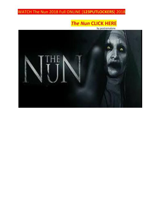Watch The Nun Best21 English Full Movie