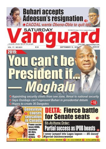 15092018 - You can’t be President if...Moghalu YPP Presidential candidate