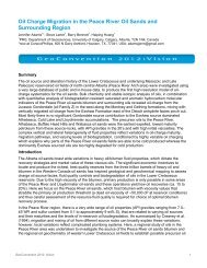 Oil Charge Migration in the Peace River Oil - Canadian Society of ...