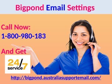 Change Bigpond Email Settings| Use 1-800-980-183 For Assistance