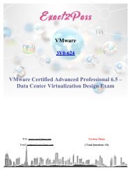 VMware-3V0-624 Exam Exact2pass