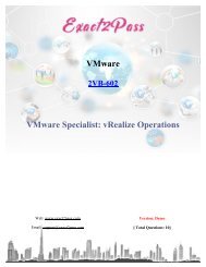 Updated [Sep 2018] VMware-2VB-602 Exam Exact2pass