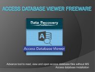 Access Database Viewer Freeware