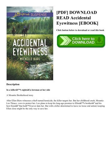 [PDF] DOWNLOAD READ Accidental Eyewitness [EBOOK]