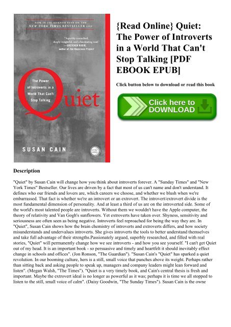 The Introverts Way Pdf