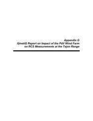Appendix G QinetiQ Report on Impact of the PdV ... - County of Kern