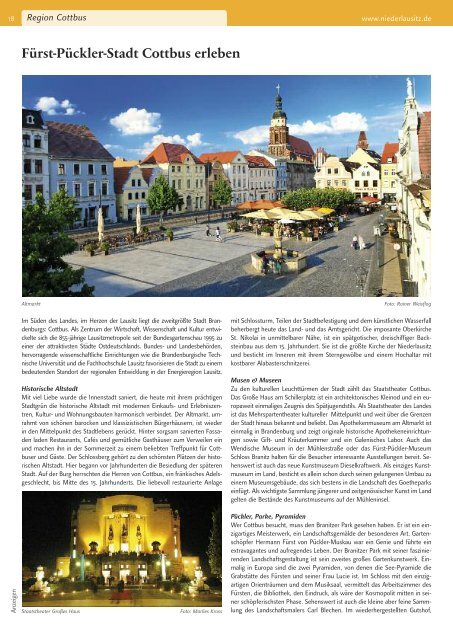 Urlaubsmagazin Niederlausitz 2012