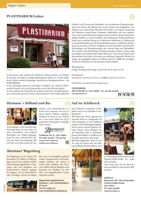 Urlaubsmagazin Niederlausitz 2012