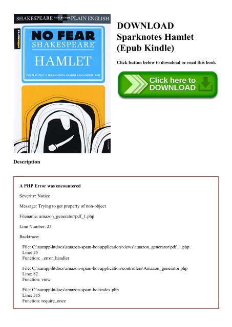 DOWNLOAD Sparknotes Hamlet (Epub Kindle)