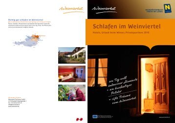 Schlafen im Weinviertel Hotels, Urlaub beim Winzer, Privatquartiere ...