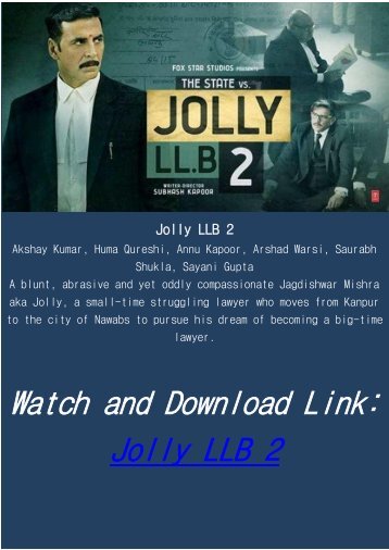 Streaming Full Hindi Movie Jolly LLB 2 Online Free