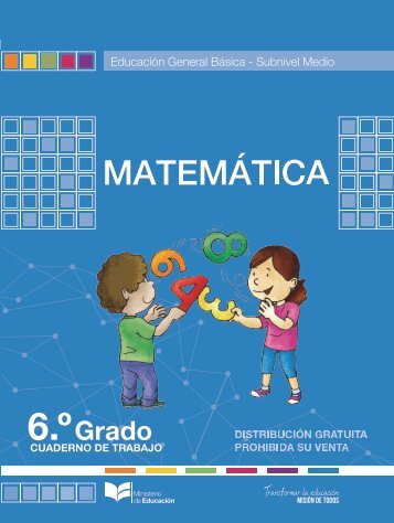 CUADERNO DE TRABAJO Matematicas 6