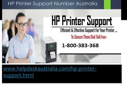 1-800-383-368  Make Easier Hp Printer Support Phone Number  