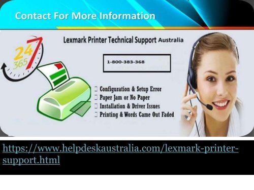 Contact Us 1-800-383-368 Instant  Lexmark Printer Service Number  