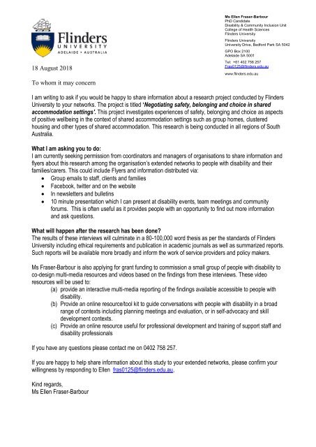 Letter of Introduction