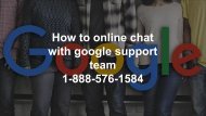 How to online chat with google support team 