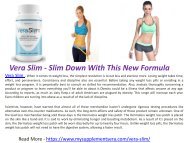 Vera Slim - Weight Loss Slim Body Supplements  