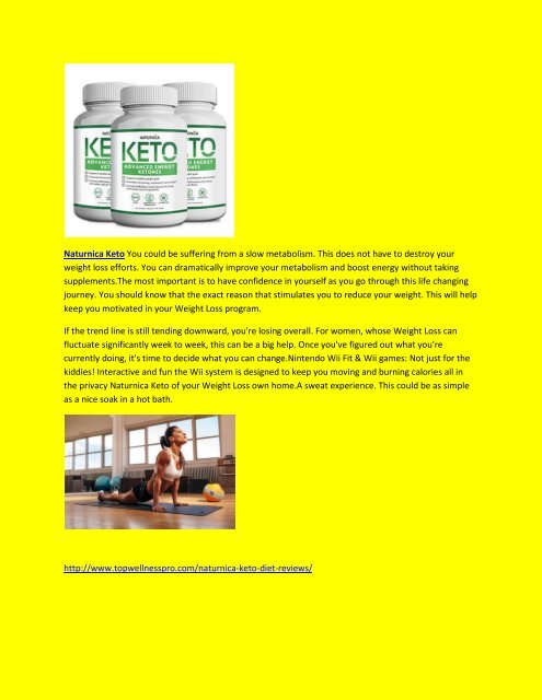 Naturnica Keto For Weight Loss Supplement