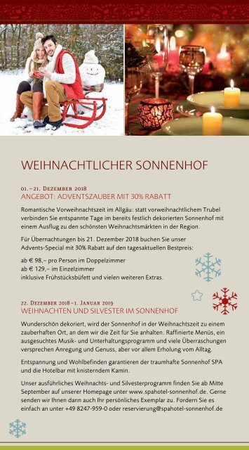 Eventkalender Herbst und Winter