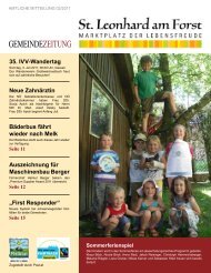 Gemeindezeitung 02/2009 (1,27 MB) - St. Leonhard am Forst